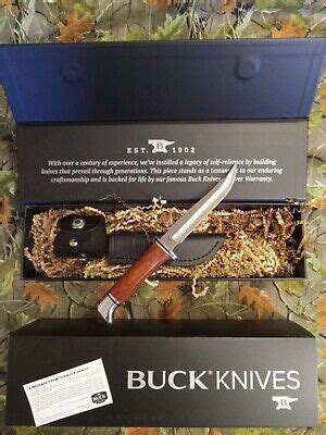 New 2024 Buck Knives 105 Pro Pathfinder Heritage Series D2 Steel