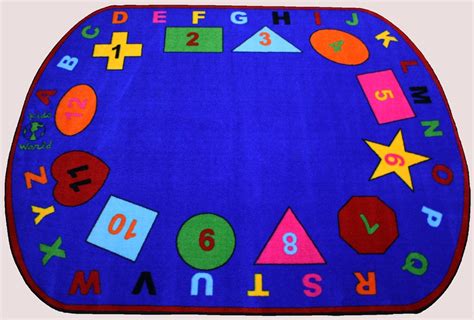 Preschool Shapes Rug With BRIGHT Colors – KidCarpet.com