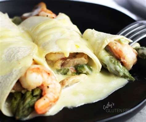 Gluten Free Seafood Crepes - Cathy's Gluten Free