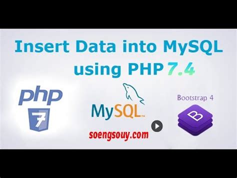 Insert Data Into Mysql Using Php Youtube