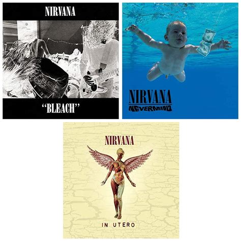 Nirvana Nirvana Complete Classic Studio Album Discography The Kurt