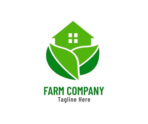 Modelo De Design De Logotipo Green Nature Farm Vetor Premium