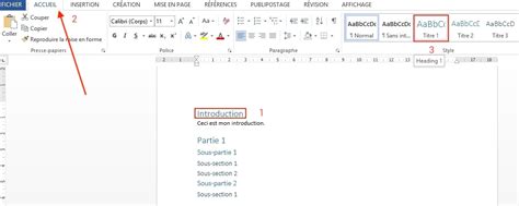 Comment Faire Un Sommaire Automatique Sur Word Acad Mie Avec