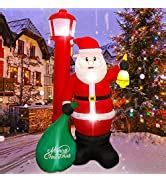 Amazon Juegoal Christmas 7 7 L X 6 FT H Inflatables Lighted