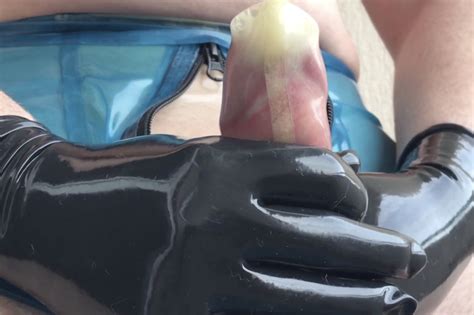 Wanking And Cumming In Latex Sheath Pants With Black Gloves Gay Cumshot Porn XHamster