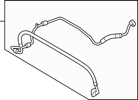 Audi A3 Hose Suction A C Refrigerant Air 1K0820743FD Audi