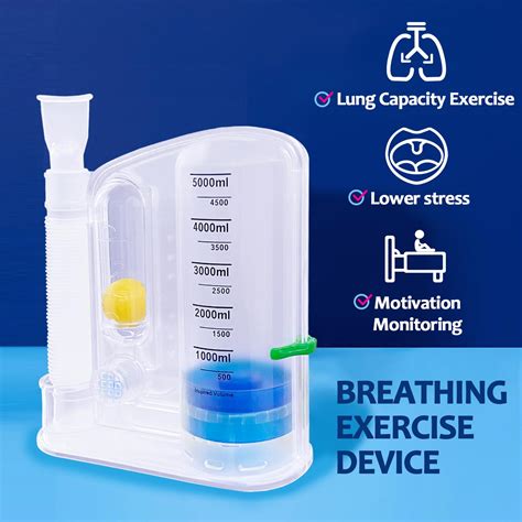 Mua Lung Exerciser Device Breathing Trainer 6000ML Inhale Volume