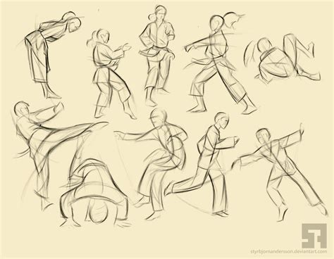 Martial Arts Poses By Styrbjornandersson On Deviantart