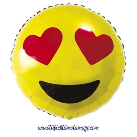 Globos De Foil De EMOJI Ojos De Corazones Tu Fiesta Mola Mazo