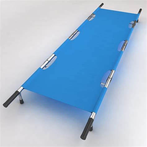 3d hospital stretcher bed equipment model