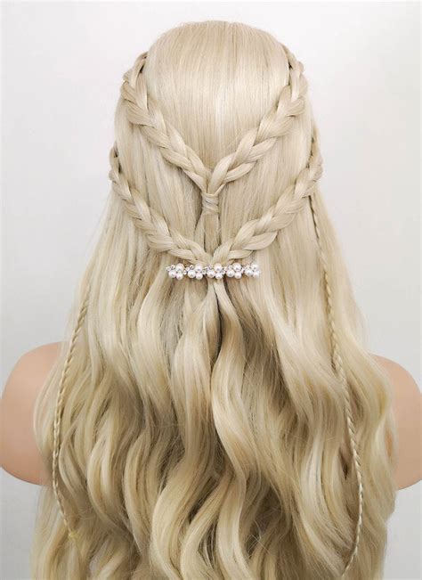 Ash Blonde Braided Lace Front Synthetic Wig Wigisfashion Wig Is Fashion