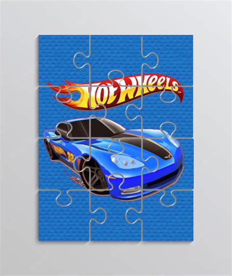 Quebra Cabeça Lembrancinha para Festa Tema Hot Wheels Elo7