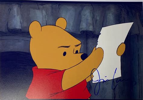 Winnie the Pooh Autograph Signed Photo