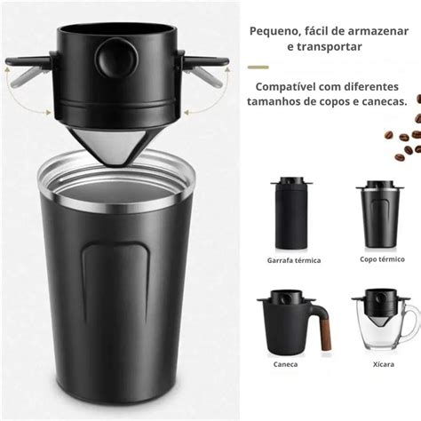 Mini cafeteira de aço inoxidável BulucaShop