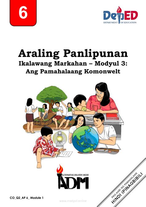 Araling Panlipunan Ikalawang Markahan Modyul Ang Pamahalaang