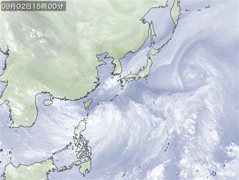 過去の気象衛星日本広域2022年09月02日 日本気象協会 Tenkijp