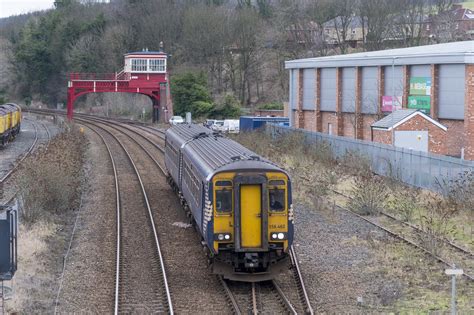 Class 156 156462 Arriving At Hexham Scotrail S Class 156 1 Flickr