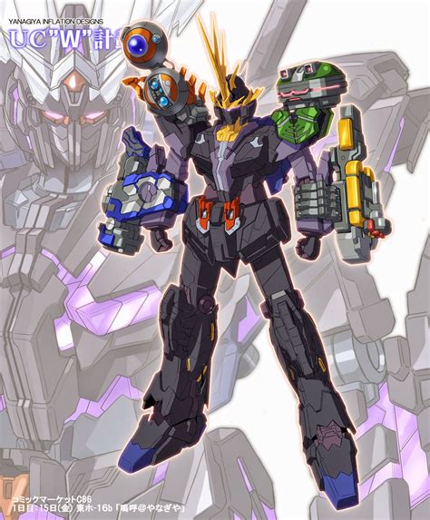 Gundam Guy Gundam X Kamen Rider Art Work By Yanagiya Inflation