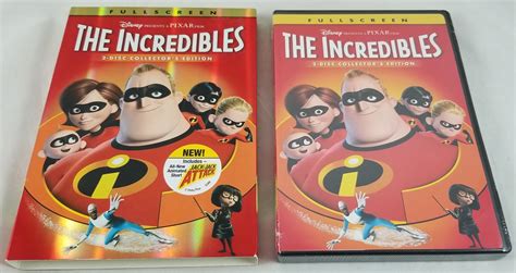 New Disney Pixar The Incredibles Disc Collectors Edition Dvd Full