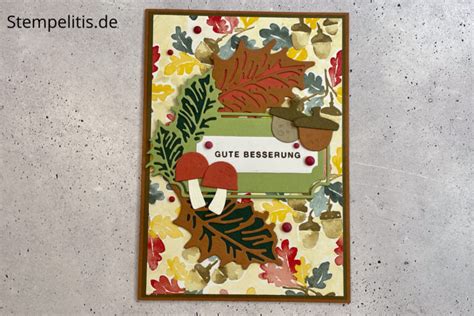 Herbstliche Karten Mit Dem Produktpaket Jahresringe Stempelitis