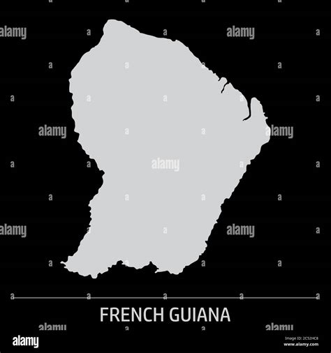 French Guiana Map Icon Stock Vector Image Art Alamy