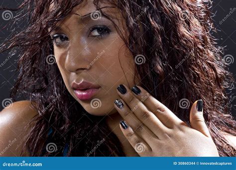 Close Up Of Latina Clubbing Partying Stock Photo Image Of Dancer