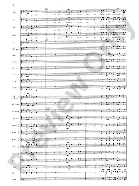 Hallelujah Chorus Concert Band Conductor Score And Parts George