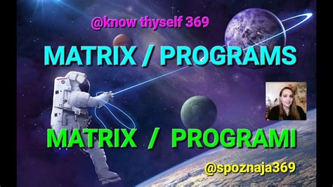 MATRIX PROGRAMS MATRIX PROGRAMI YouTube