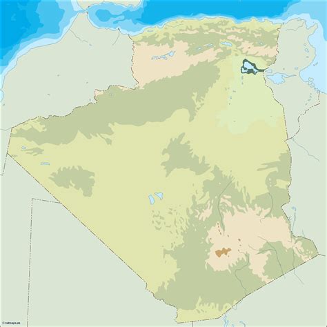 map of the ahaggar mountains 5