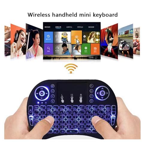 Mini Teclado Sem Fio Iluminado Touch 3 Cores Led Shopee Brasil