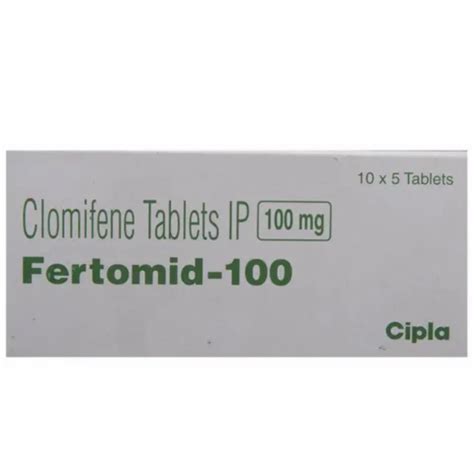 Clomiphene Citrate Tablet Fertomid Tablet Packaging Size