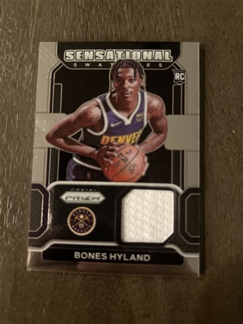 2021 22 Panini Prizm Bones Hyland Sensational Swatches Jersey Rookie RC