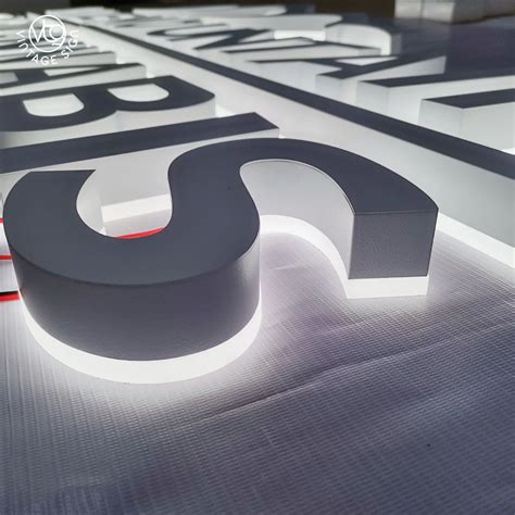 Backlit Logo Back Lit Led Signage 12v Custom Led Letter Sign China