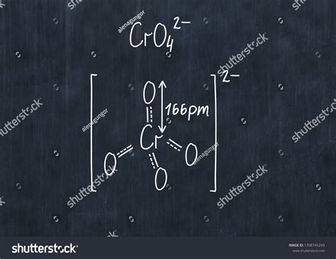 Chromate Formula Handwritten Chemical Formula On Stock Illustration ...