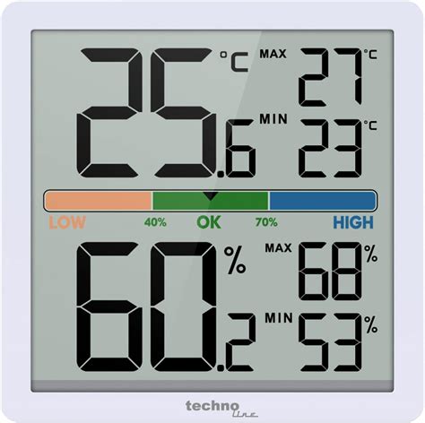 TECHNOLINE Digitales Thermometer Hygrometer WS9472 591254