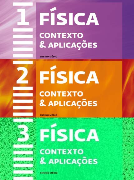 F Sica Contexto E Aplica Es Ensino M Dio Biblioteca Da F Sica