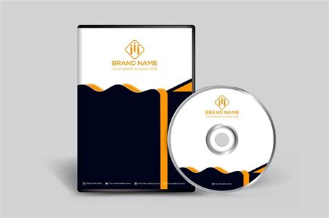 Premium Vector Corporate Clean Dvd Cover Template