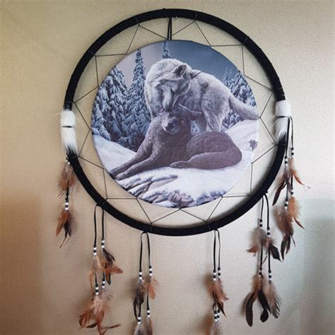 Snow Kisses Dream Catcher By Lisa Parker Approx 60cm Diameter