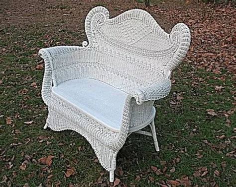 Antique Wicker Loveseat Settee Circa 1890s Victorian Etsy