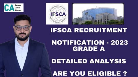 IFSCA Grade A Recruitment Notification Out Any Graduate Can Apply