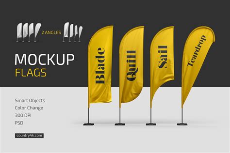 Free 62 Teardrop Flag Mockup Yellowimages Mockups