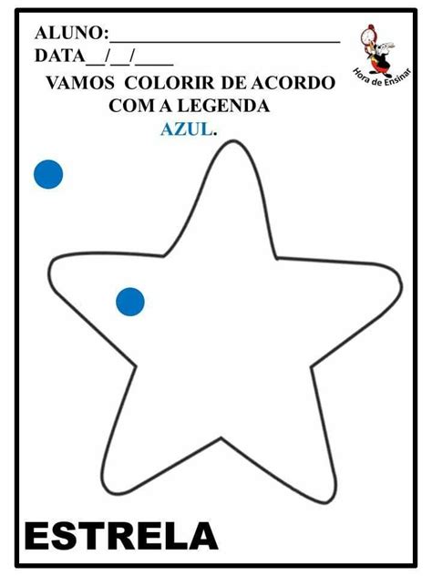 Atividade Cor Azul - Atividade Da Cor Azul