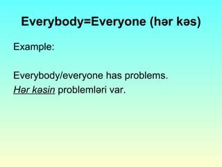 pronouns  adverbs