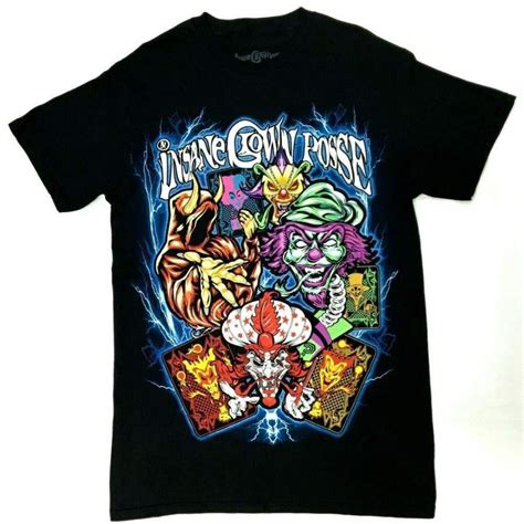 Icp Insane Clown Posse Colorful Icons T Shirt Easy 30 Day Return Policy