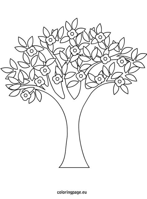 Spring Tree Coloring Pages