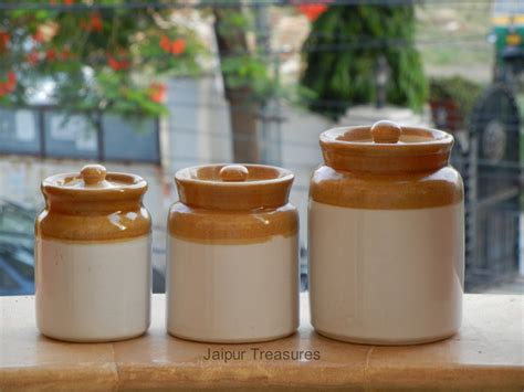 Ceramic Handmade Indian Pickle Jar Achaar Barni Container Etsy