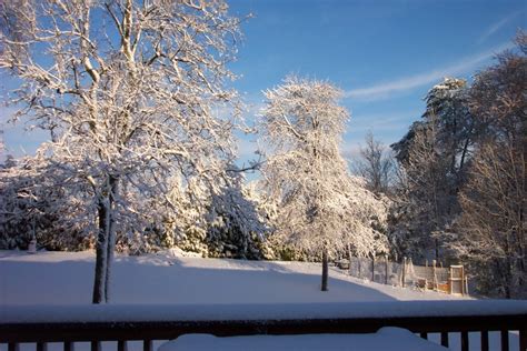 Kernersville Nc Sunrise Of The New Fallen Snow Feb Approx