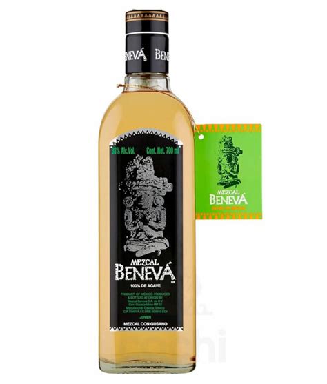 Mezcal Beneva 100 Agave 700ml Con Gusano