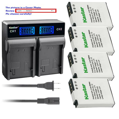 Kastar Battery Lcd Rapid Charger For Nikon En El Nikon Coolpix S S