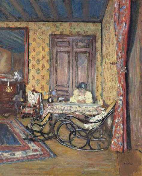 Jean Edouard Vuillard El interior de la silla качалкой 1902 5466 cm